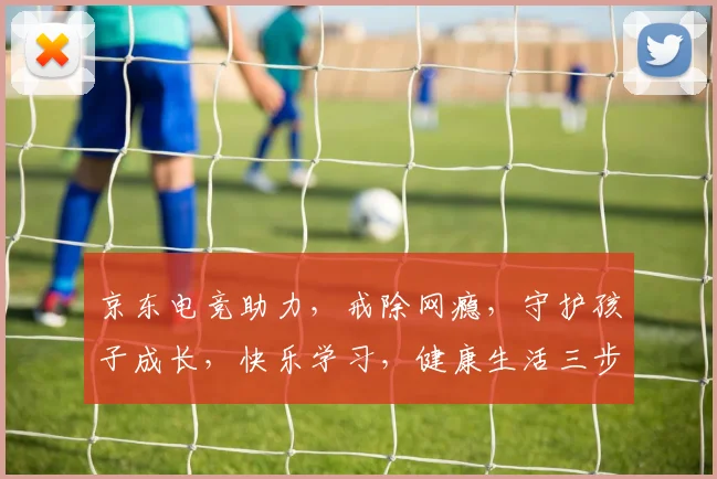 京东电竞助力，戒除网瘾，守护孩子成长，快乐学习，健康生活三步走