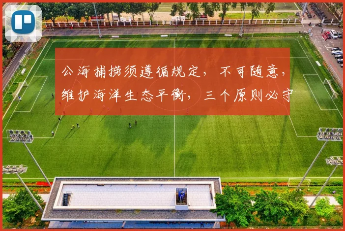 公海捕捞须遵循规定，不可随意，维护海洋生态平衡，三个原则必守。